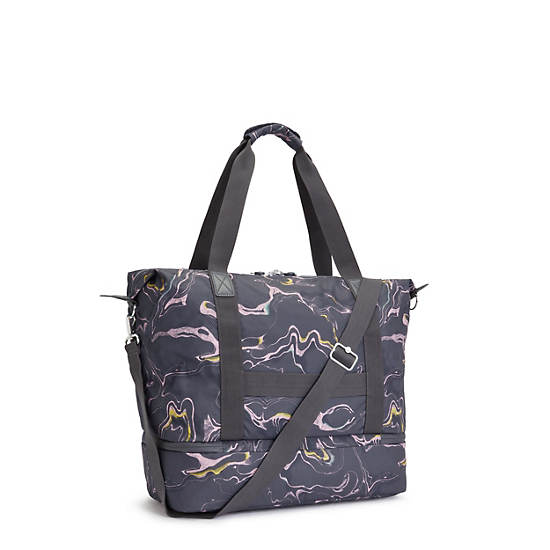 Kipling Art M Weekender Printed Tote Tassen Grijs | België 1457VR